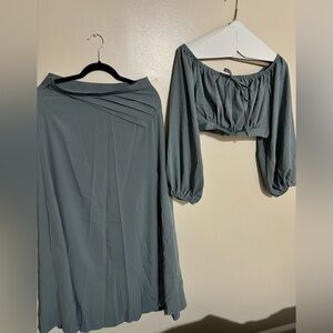 Two piece skirt set